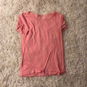 orange short sleeve top